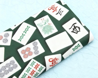 Classic Game Fabric mahjong tiles Games Fabric Cotton Fabric By The Half Yard DIY Fabric Handmade mkaterial, Sold by half yard