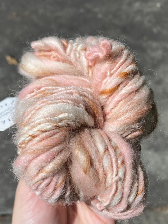 Strawberry Shortcake Handspun Art Yarn Etsy