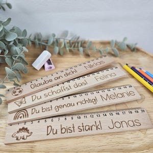 Back-to-school gifts, children's rulers, encouragement gifts, schoolchildren, contents of school cones, back-to-school gifts, gifts for the school cone