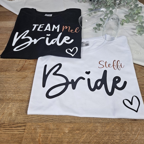 Ideen zum Jga Frauen, Jga T-shirts, Team Bride Shirts, T-shirt Jga, Jga Ideen für Frauen, Jga Accessoires, Outfit für Jga, Team Bride