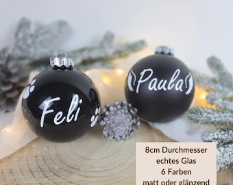 Gift ideas for dog owners, personalized Christmas ornaments, personalized Christmas tree baubles, gift idea for dog lovers