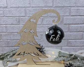 Personalized Christmas ornament, keepsake, ornament hanger, bauble holder, memorial tree, Christmas tree baubles, sympathy gift