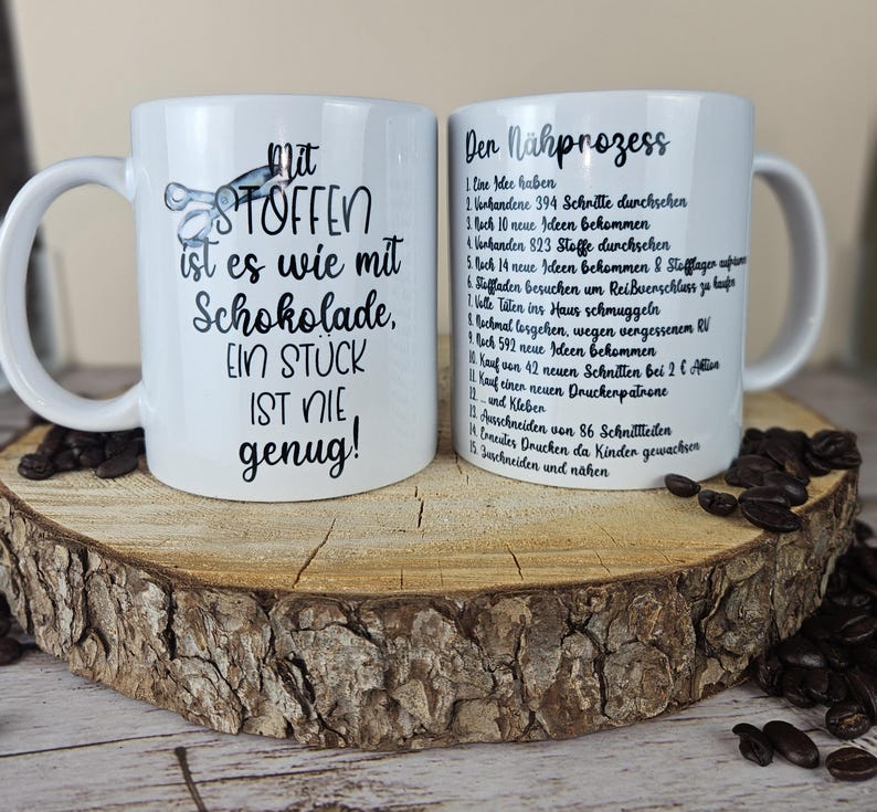 weiße Keramiktasse mit zwei unterschiedlichen Sprüchen für Näherinnen
Näherin, Schneiderin Geschenk, Geschenkideen Nähen, Geschenk für Kreative, Geschenk für Kreative Freundin, Kreative Geschenke für Frauen, Kreative Geschenke Beste Freundin, Kreative Geschenke, Kreative Geschenkideen, Näh Sprüche, Kleine Geschenke Geschenke Nähen, Geschenk für Näherin, Geschenke bis 15 Euro