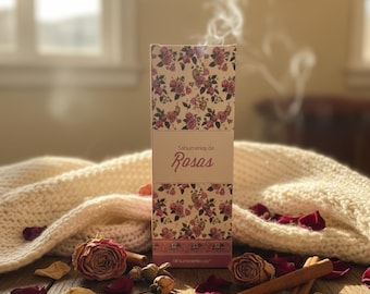 Handcrafted Rose Incense Sticks – Natural Floral Aromatherapy