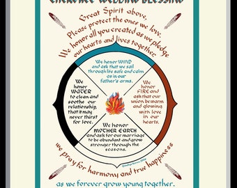 Apache Wedding Blessing Circular Platter With Your Etsy