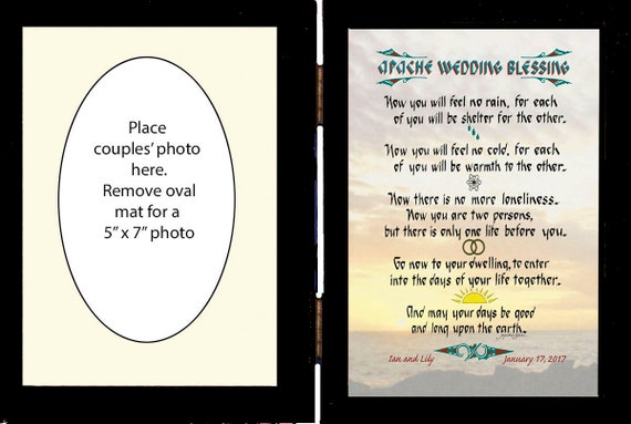 Apache Wedding Gift Free Us Shipping Personalized In A Double Etsy