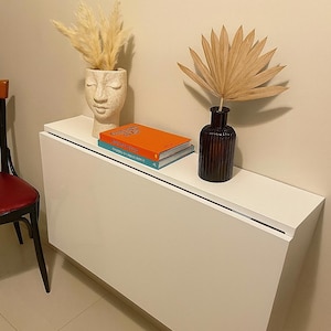 Mesa de parede dobrável, mesa dobrável multifuncional, mesa que economiza espaço para cozinha ou sala de jantar, mesa dobrável