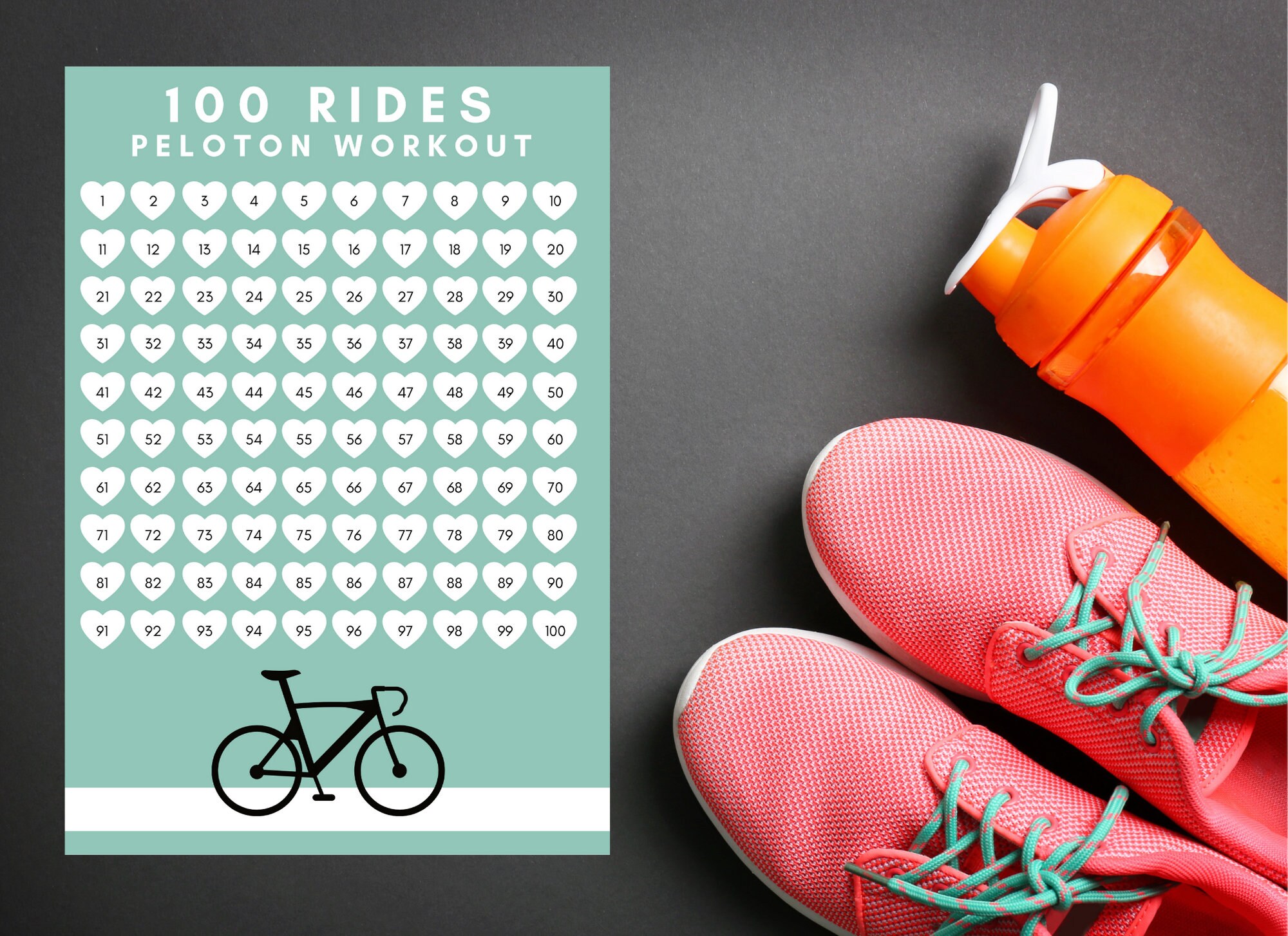 100 rides on peloton