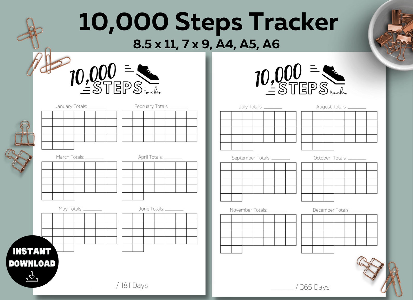 10-000-steps-tracker-goal-planner-inserts-exercise-workout-challenge