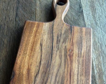 Charcuterie Board Wood Rustic Farmhouse Serving Tray with Handle Party