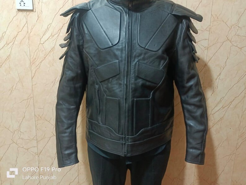 Handmade Black Leather Cyberpunk Armor Suit,Festival Cosplay Outfit, Gothic Rave Wear, Steampunk Costume, LARP Armor, Alternative Fashion image 3