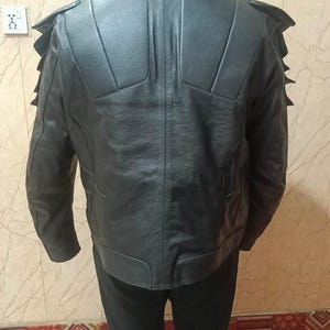 Handmade Black Leather Cyberpunk Armor Suit,Festival Cosplay Outfit, Gothic Rave Wear, Steampunk Costume, LARP Armor, Alternative Fashion image 4