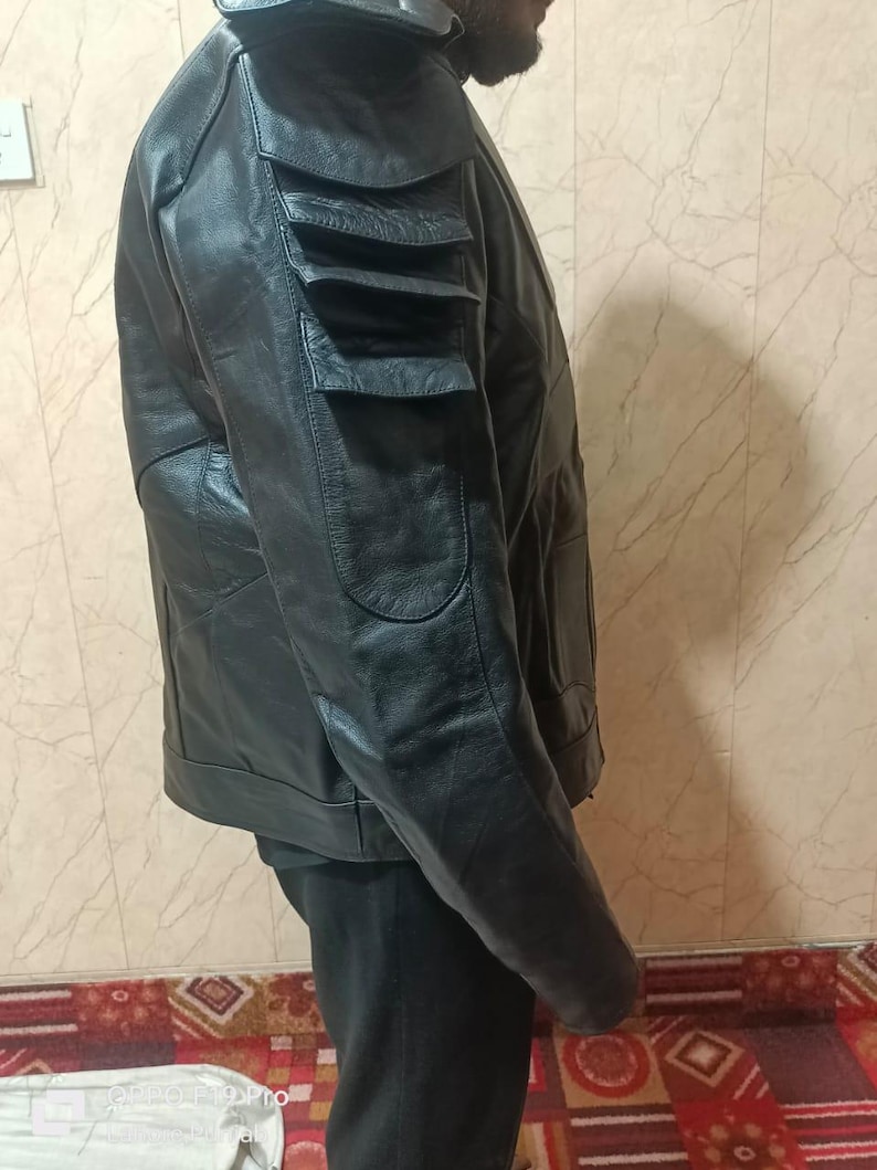 Handmade Black Leather Cyberpunk Armor Suit,Festival Cosplay Outfit, Gothic Rave Wear, Steampunk Costume, LARP Armor, Alternative Fashion image 5