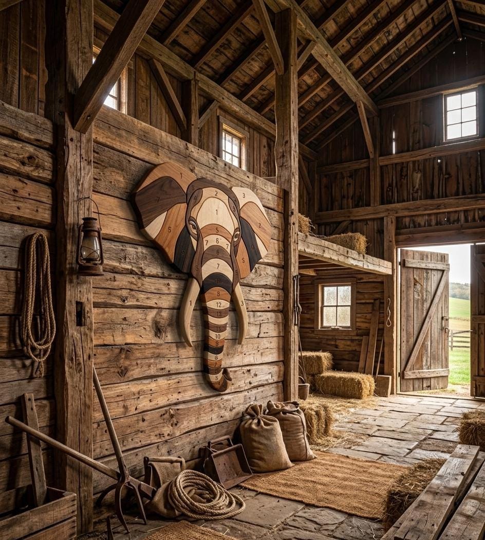 Elephant Head Intarsia Pattern PDF, African Wildlife Wood Art, Safari ...