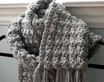CROCHET PATTERN PDF - Cosy Crochet Textured Scarf -- Free Shipping - Instant Download