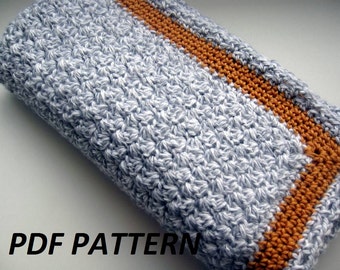 Crochet Baby Lisa Blanket - PDF PATTERN - Stroller / Car Seat Blanket - Instant Download - Free Shipping