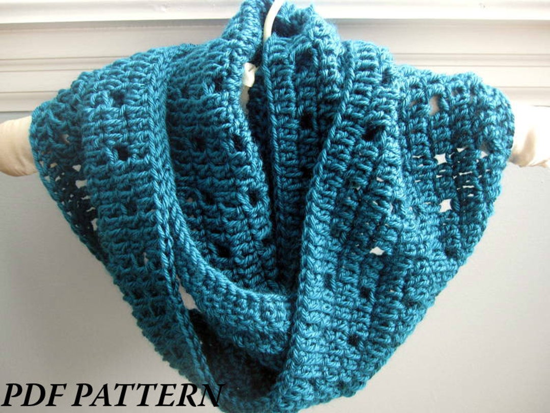CROCHET PATTERN PDF - Easy Crochet Cowl / Infinity Scarf -- Free ...