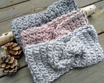 CROCHET PATTERN PDF - Easy Twisted Crochet Headband / Earwarmer -- Free Shipping - Instant Download