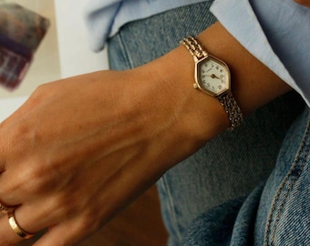 Vintage VENERER PARIS 18K Gold Plated Women Watch With