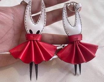 Portachiavi Hornet / Ciondolo per videogioco Silksong, accessorio per borsa