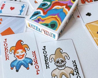 Balatro Collector Playing Cards Deck 54 Card Poker Set with Custom Jokers Roguelike Game Inspired Tabletop Gift