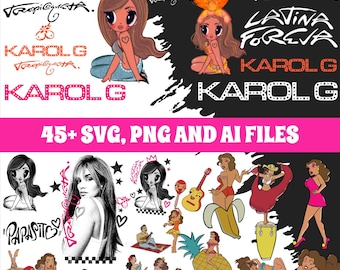 45+ Tropicoqueta New Album Karol G, Papasito, PNG, SVG, ESP Files, Latina Foreva, Ivonny, Cricut, Verano, Summer, Vectors
