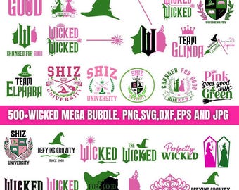 Wicked Svg,Wicked Movie Svg,Wicked Pink and Green svg,I Have Been Wicked Change For Good Svg,Wicked Vintage Emblem Svg,Cricut & Silhouette