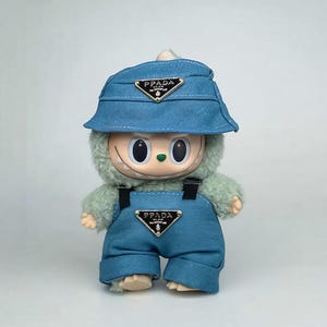 ラブブ用コスチューム ラブブの新学期用シャツ＆ジーンズコスチューム - かぎ針編みの