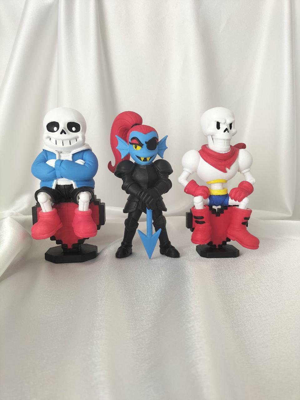 Undertale Sans SOUL Figure-papyrus Figurine-underfell Undyne - Etsy