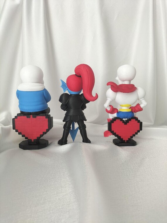 Undertale Sans SOUL Figure-papyrus Figurine-underfell Undyne - Etsy