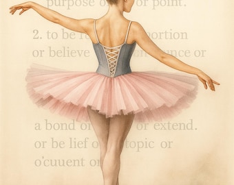 Ballerina Wall Art, Digital Print Bundle