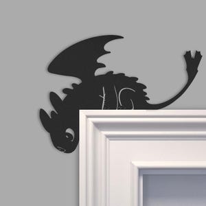 Toothless Dragon Metal Door Topper