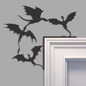 Dragon Four Brothers Metal Door Topper