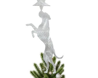 Adorno para árbol de Navidad con forma de estrella de gran danés, gran danés, decoración navideña, regalo de Navidad, hecho a mano