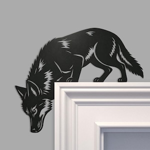 Wolf metalldörrtäcke