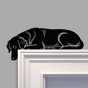 Golden Retriever Metal Door Topper