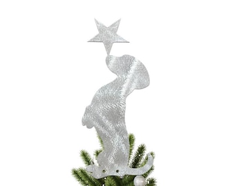 Dackel Stern Weihnachtsbaumspitze, Dackel, Urlaub Dekoration, Weihnachtsgeschenk, handgemacht