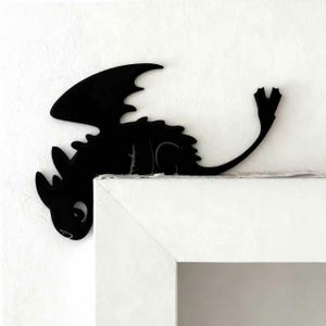 Toothless Dragon Metal Door Topper image 2