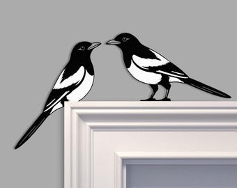 Magpie Metal Door Topper