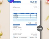 Editable Invoice Template – Canva Business Invoice (Printable PDF)