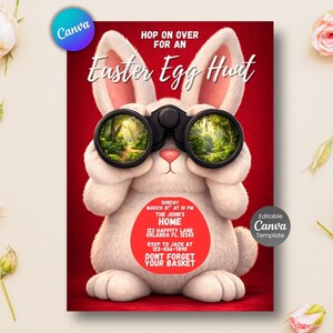 Easter Egg hunt invitation, Church easter e gg hunt invite, easter invite, Easter egg hunt, INSTANT download edit yourself, Template