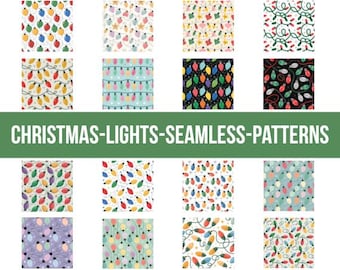 Christmas Seamless Pattern Png Bundle, Christmas Digital Paper, Christmas Backgrounds Png