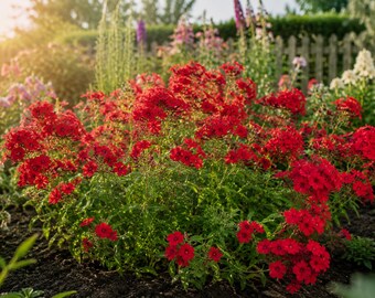 Red Scarlet Phlox Flower Seeds - 200+ Seeds - Phlox Drummondii - Vibrant Red Blooms for Garden and Landscaping