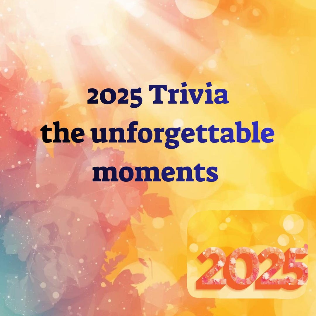 Ultimate 2025 Pop Culture Trivia | 100 Questions | Perfect NYE Party ...