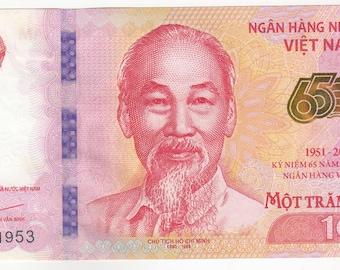 Vietnam 100 Dong 2016 Conmemorativo 65º P125, AUNC