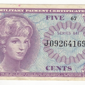 Military payment certificate - Etsy 日本