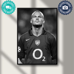 Freddie Ljungberg Poster, Football Print, Soccer Canvas, Sports Wall Art, Motivational Sports Poster, Vintage Football Art, Sports Decor