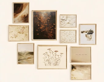 Conjunto de arte de pared abstracto de mediados de siglo (descarga digital)