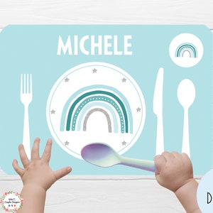 TOVAGLIETTA per la colazione, PDF, metodo montessori, bambino, fattoria, dinosauri, pompieri, safari, sport, veicoli costruzione