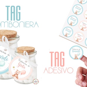 Bigliettino per Bomboniera, Bigliettino per confetti, bigliettino nascita, bigliettino Battesimo, Tag Battesimo, Tag bomboniere
